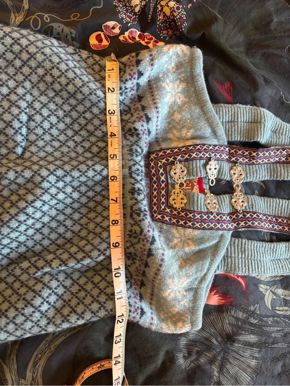 Free People Vintage Fair Isle Nordic Pinafore Dress - Picture 9 of 10